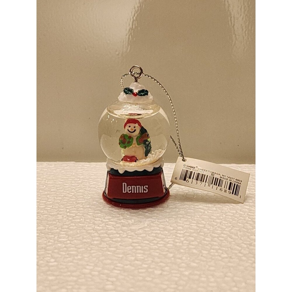 Ganz Personalized Snow globe Snowman Ornament